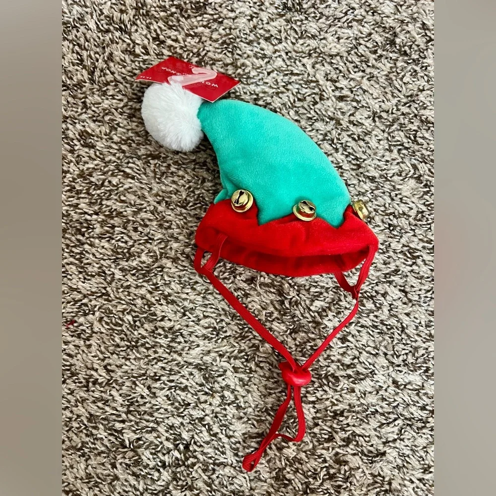 2 NWT Festive Elf and Christmas Tree Dog Hats